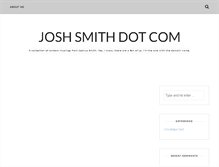 Tablet Screenshot of joshsmith.com